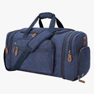 Gonex Canvas Duffle Bag for Travel 60L Expandable Duffel Weekend Overnight NWOT